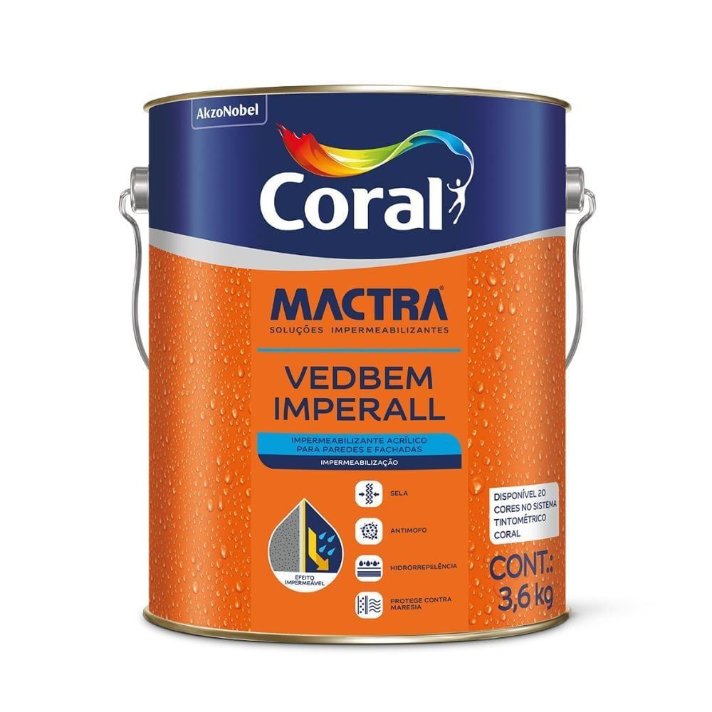 Tinta Imperall Mactra 10/1 Branco 3,6 kg Coral